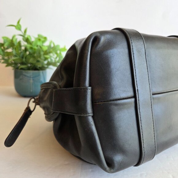 EUC Vintage Coach Soft Satchel (4055) in Black - Picture 7 of 14